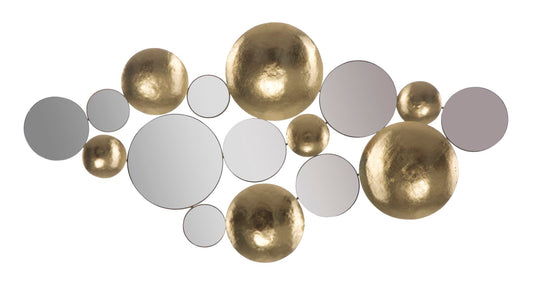 Painel Dourado Mirror Glam Cm 118x2,5x60