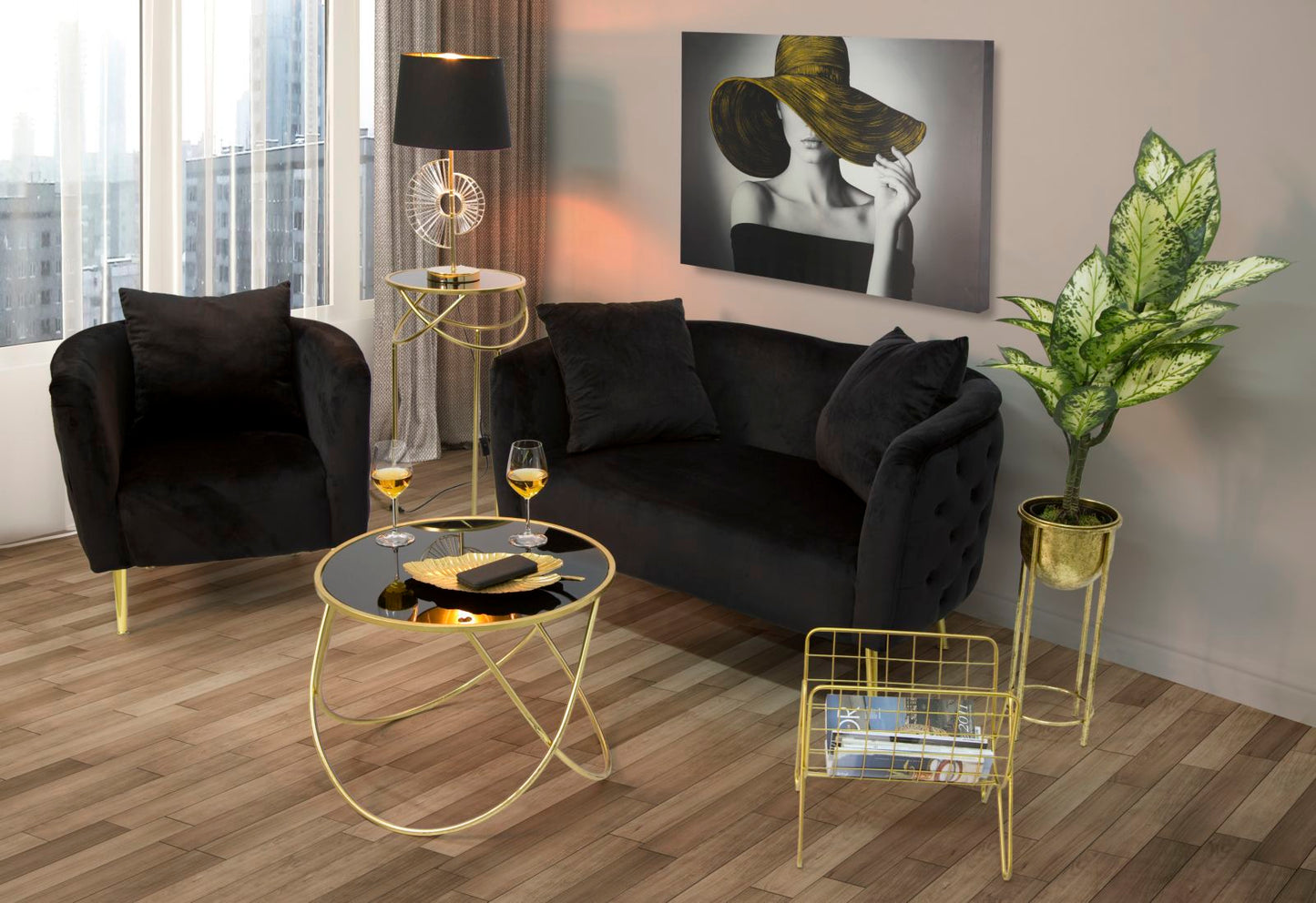 Poltrona Bucarest Nerocm 76x74x71