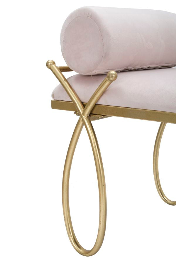 Banco Ribbon Rosa Cm 112,5x49x53