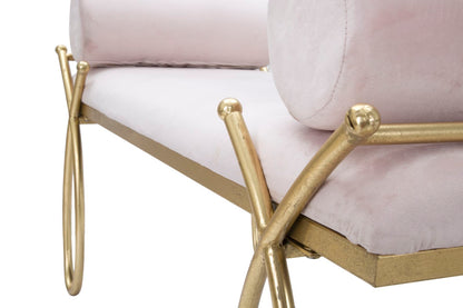 Banco Ribbon Rosa Cm 112,5x49x53