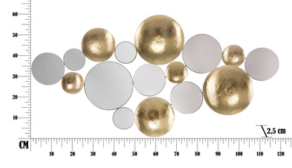 Painel Dourado Mirror Glam Cm 118x2,5x60
