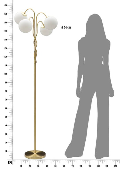 Candeeiro de Pé Glamy 4 Light Cm ø 54x176