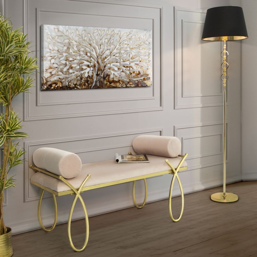 Banco Ribbon Rosa Cm 112,5x49x53