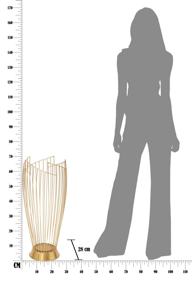 Porta guarda chuva Fashion Dourado Cm ø 28x69