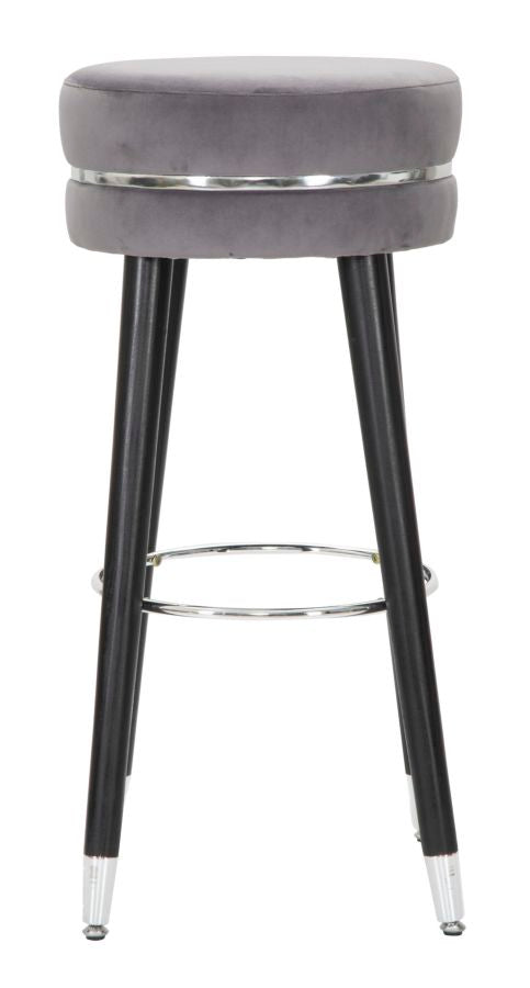 Banco Bar Paris Grigio Prateado Cm ø 35x74