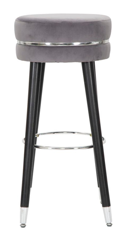 Banco Bar Paris Grigio Prateado Cm ø 35x74