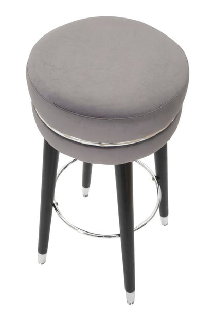 Banco Bar Paris Grigio Prateado Cm ø 35x74
