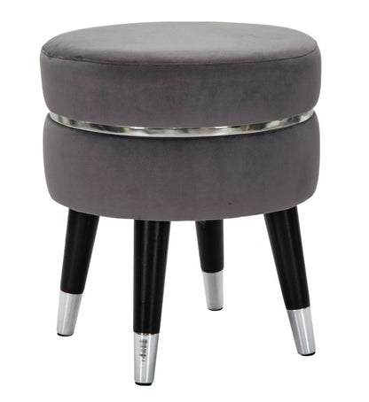 Banco Paris Grigio Prateado Cm ø 35x40,5
