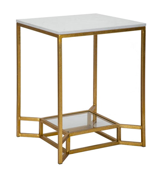 Mesa Auxiliar Double Marble Cm 47x47x60