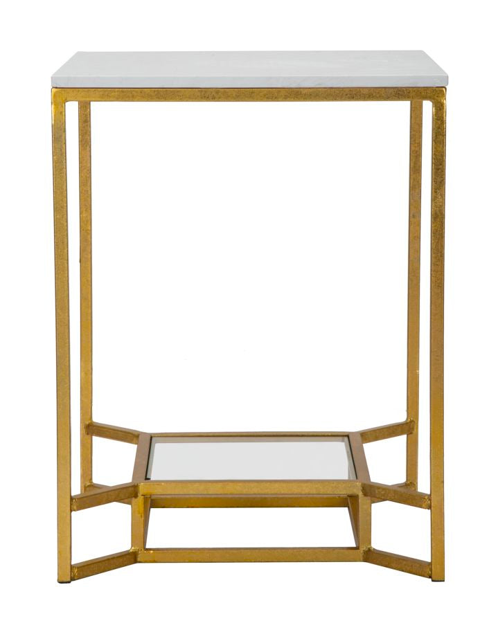 Mesa Auxiliar Double Marble Cm 47x47x60