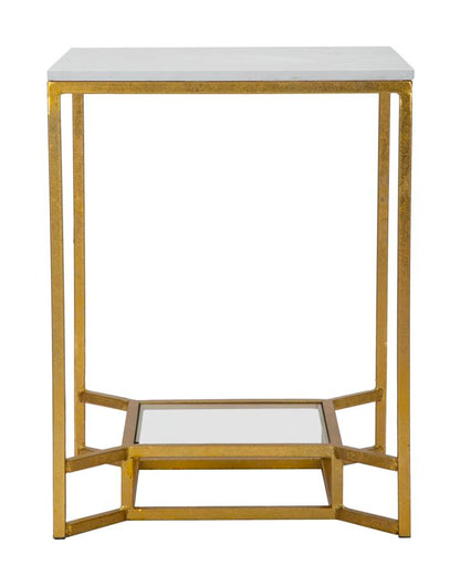 Mesa Auxiliar Double Marble Cm 47x47x60