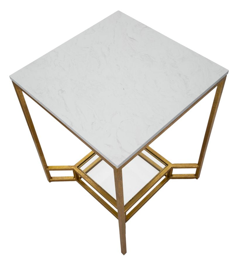 Mesa Auxiliar Double Marble Cm 47x47x60