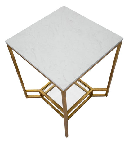 Mesa Auxiliar Double Marble Cm 47x47x60