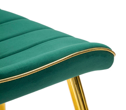 Cadeira Paris Verde Dourado Conjunto 2 Un. Cm 51x59x79