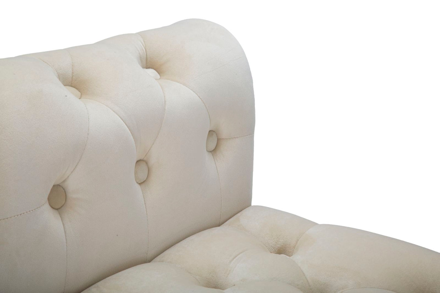 Banco Paris Creme Dourado Cm 120x40x60