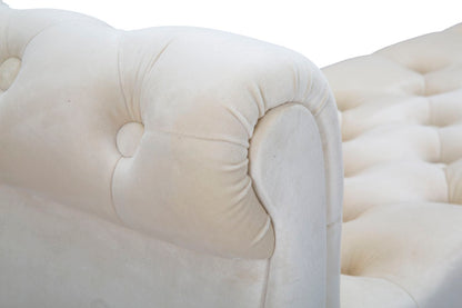 Banco Paris Creme Dourado Cm 120x40x60