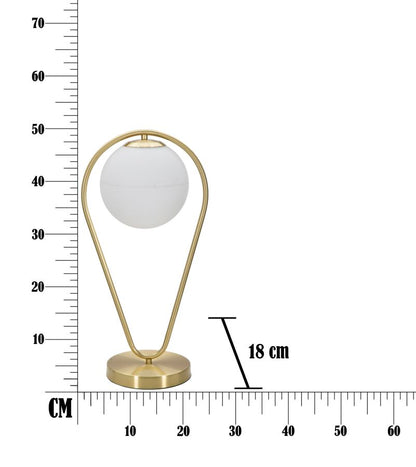 Candeeiro de Mesa Glamy DroPorta Cm 25x18x50
