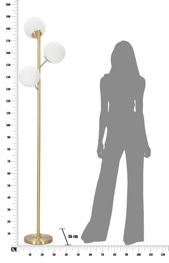 Candeeiro de Pé Glamy 3 Luci Cm ø 36x190