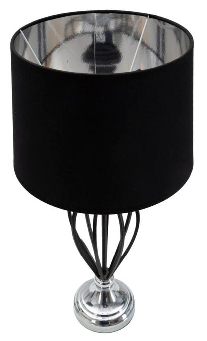 Candeeiro de Mesa Darky Prateado Cm ø 28x56