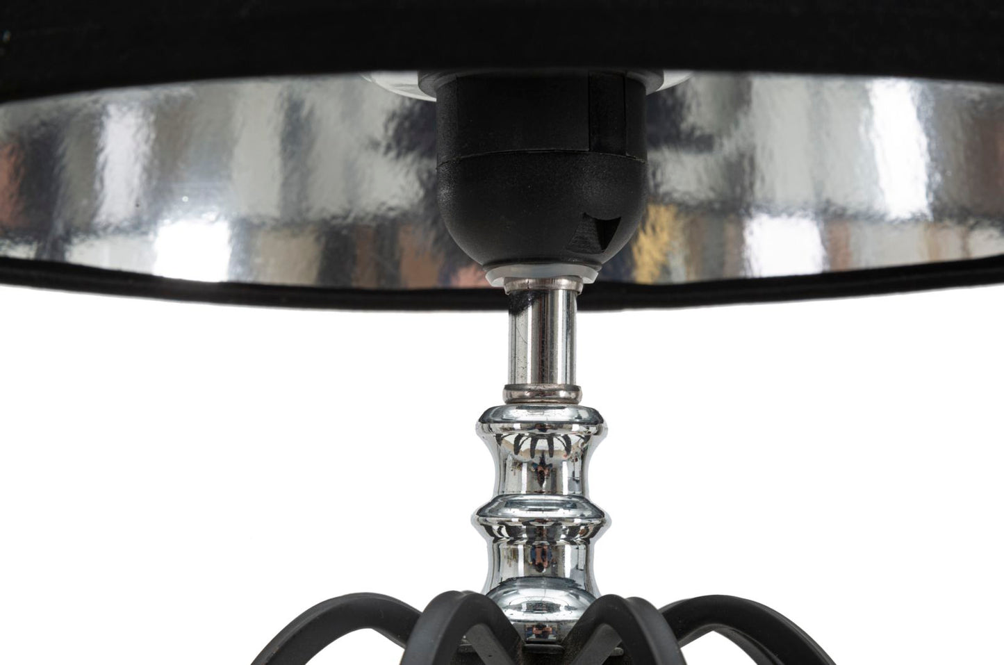 Candeeiro de Mesa Darky Prateado Cm ø 28x56