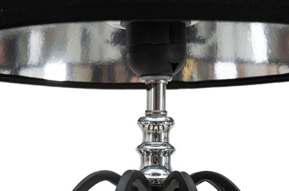Candeeiro de Mesa Darky Prateado Cm ø 28x56