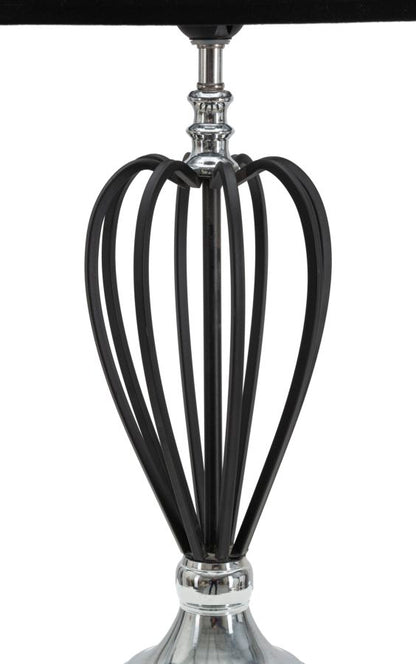 Candeeiro de Mesa Darky Prateado Cm ø 28x56
