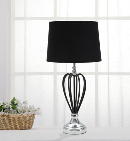 Candeeiro de Mesa Darky Prateado Cm ø 28x56