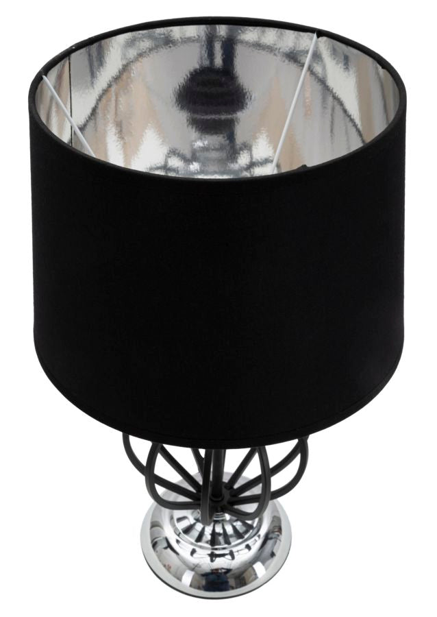 Candeeiro de Mesa Darky Prateado Cm ø28x44,5