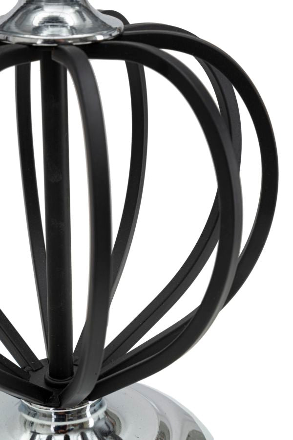 Candeeiro de Mesa Darky Prateado Cm ø28x44,5
