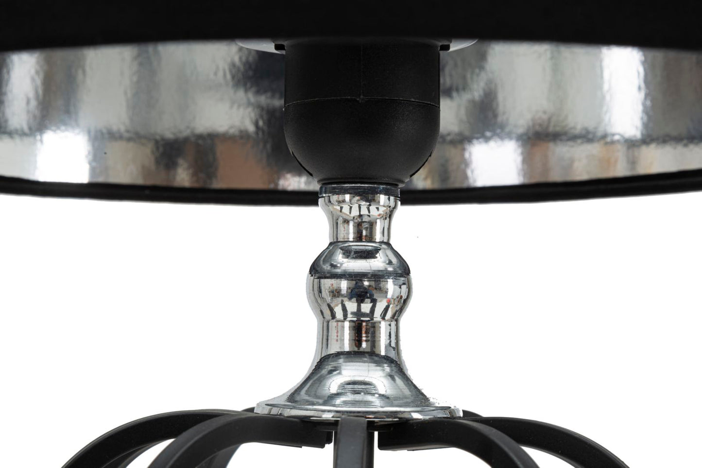 Candeeiro de Mesa Darky Prateado Cm ø28x44,5
