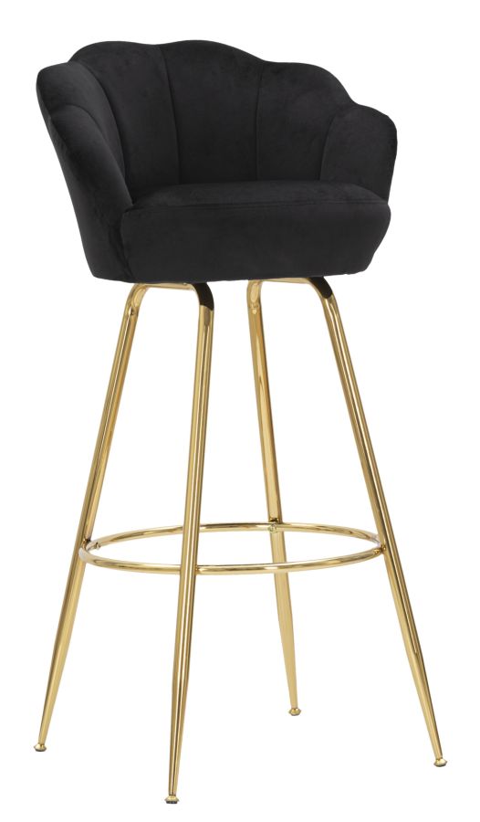 Banco Bar Vienna Preto Cm 55x53x110
