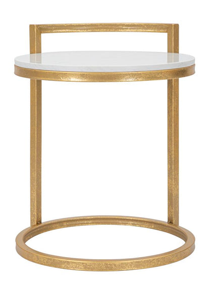 Mesa Auxiliar Redondo Marble Cm 40x43x50