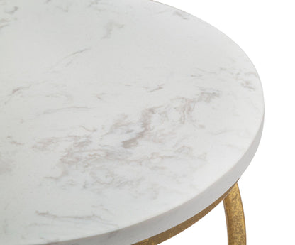 Mesa Auxiliar Spiral Marble Cm ø 27,5x47,5