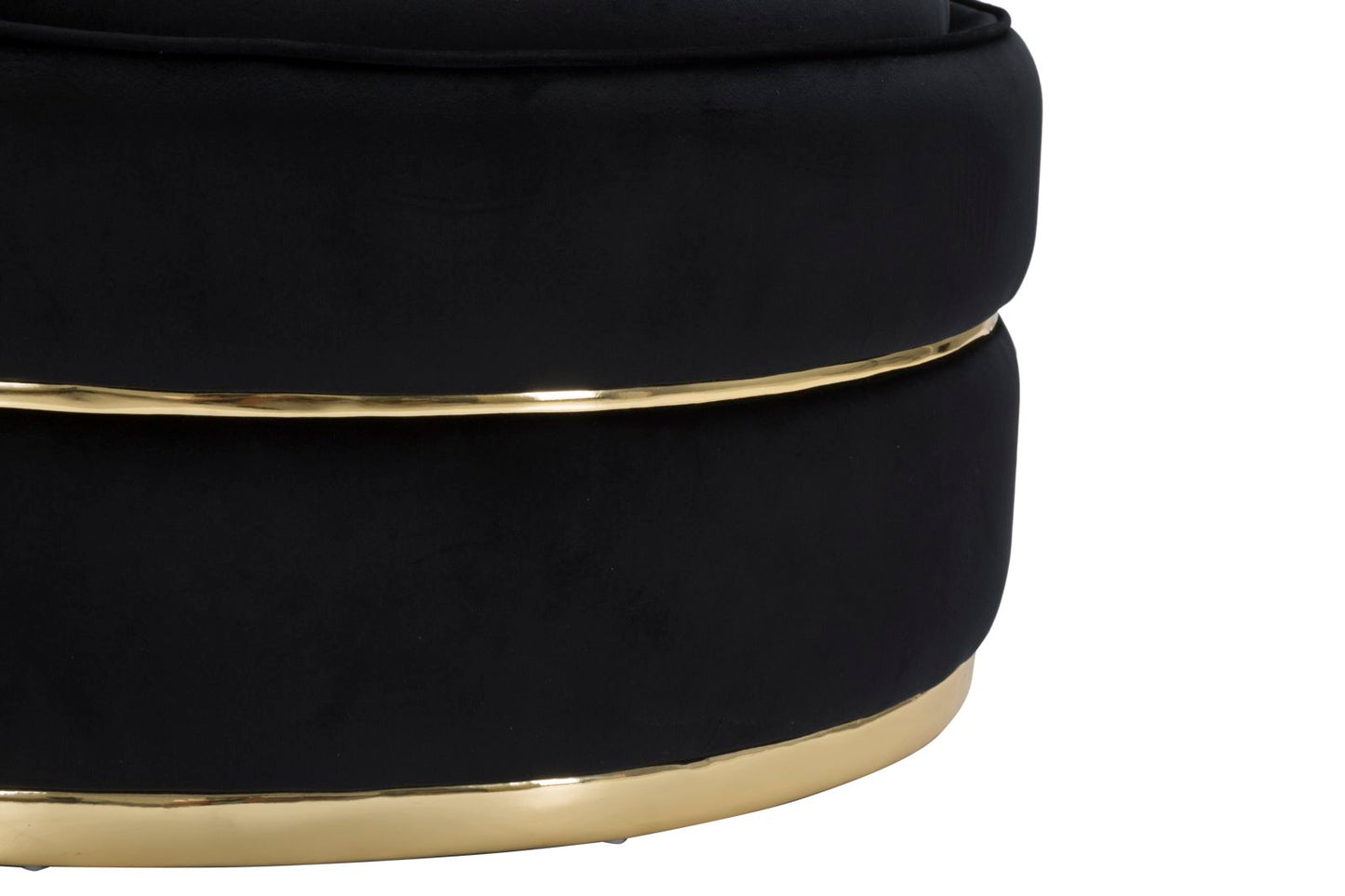 Poltrona Paris Space Preto Dourado Cm ø 84x72