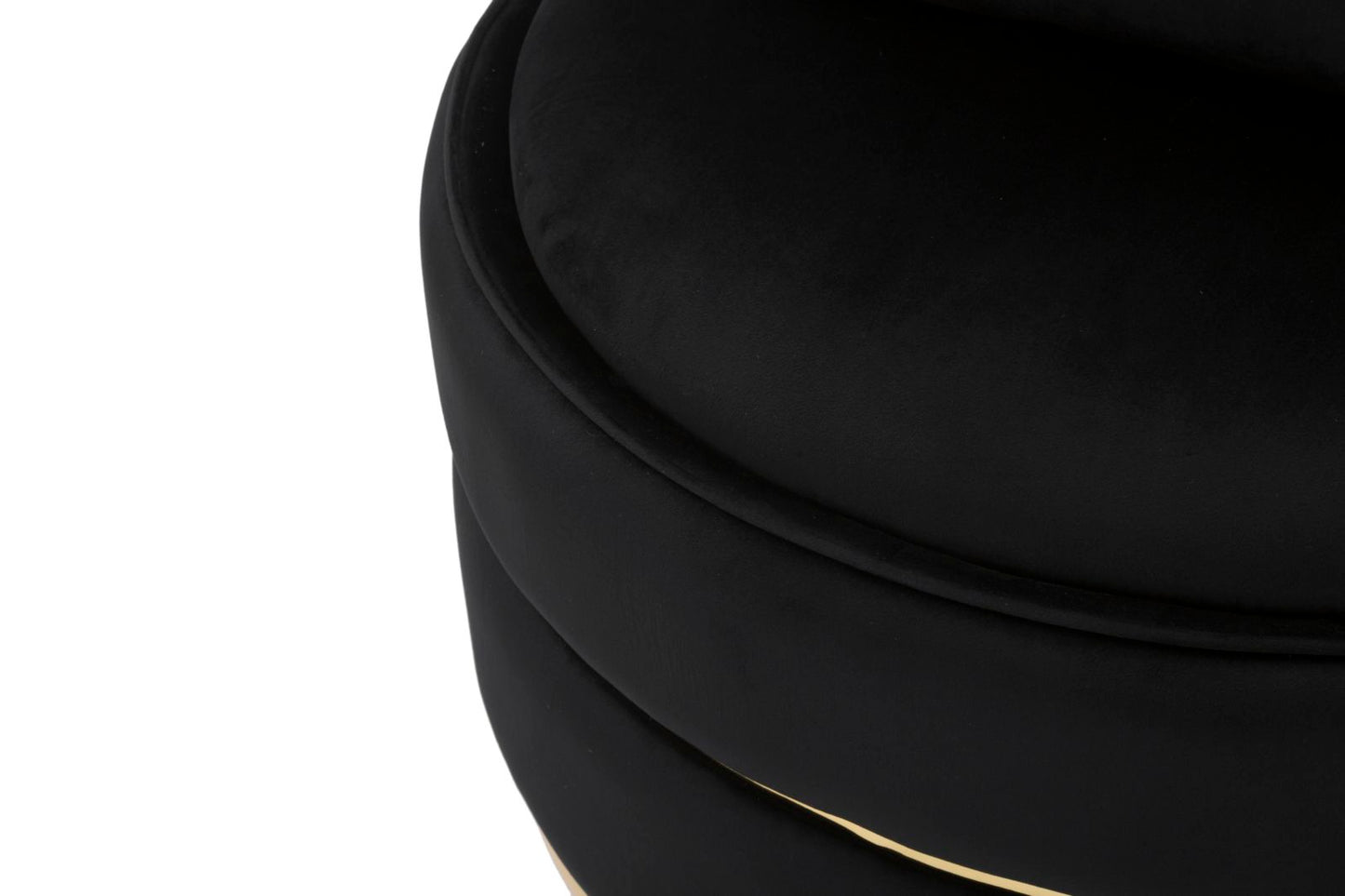 Poltrona Paris Space Preto Dourado Cm ø 84x72