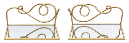 Mesa de Cabeceira Prateleira Par Cm 41,5x18x20,5