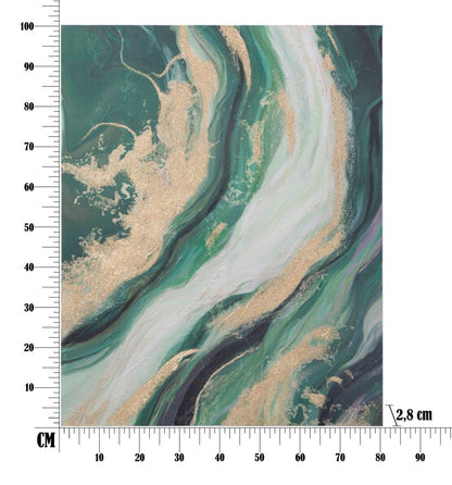 Pintura Sobre Tela Greenery Cm 80x2,8x100