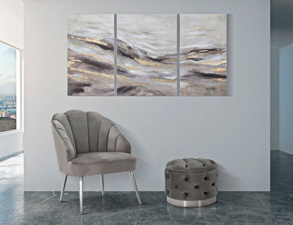 Pintura Sobre Tela Monty Conjunto 3 Un. Cm 45x2,7x80-60x2,7x80