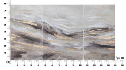 Pintura Sobre Tela Monty Conjunto 3 Un. Cm 45x2,7x80-60x2,7x80