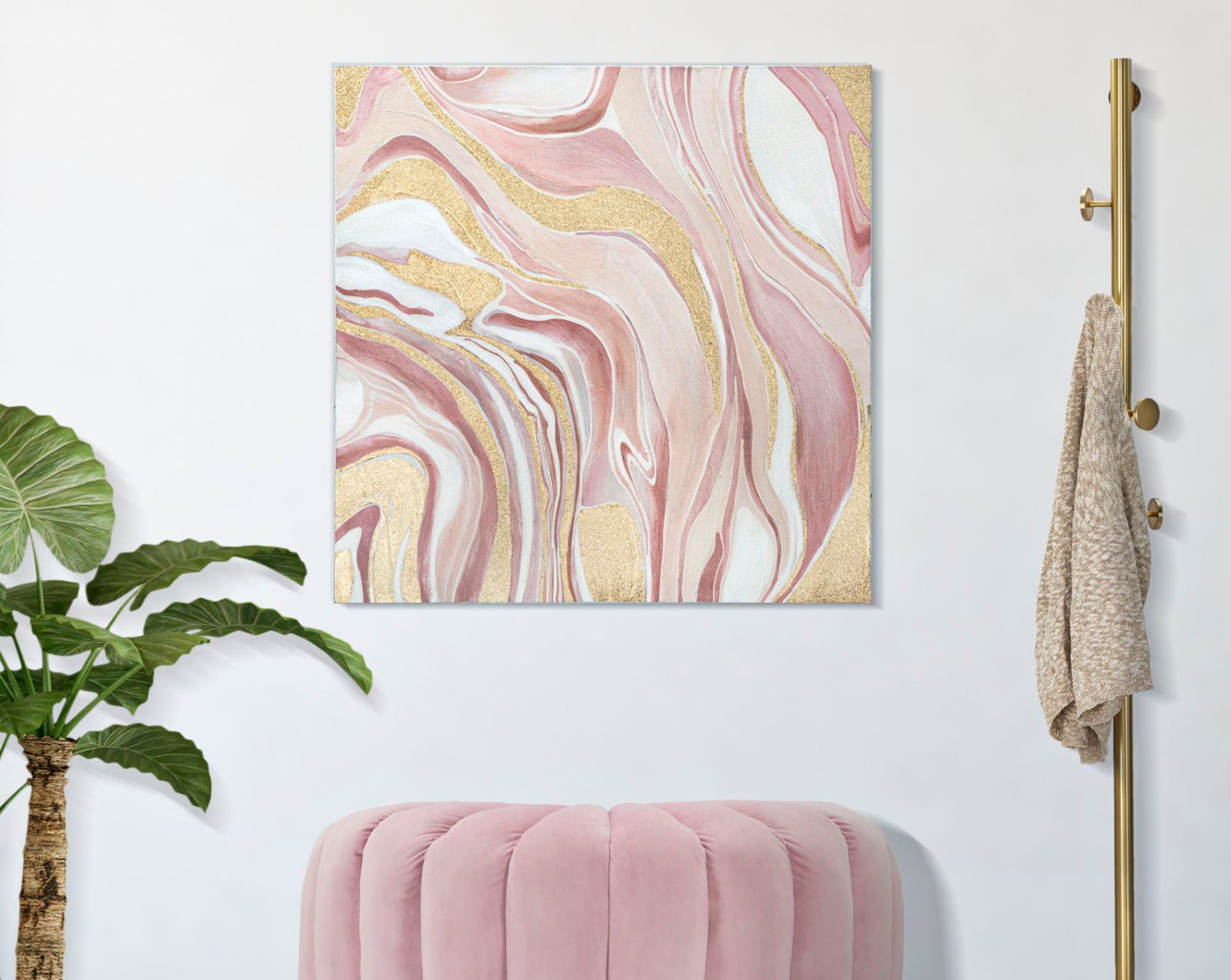 Pintura Sobre Tela Pinkly Cm 80x2,8x80