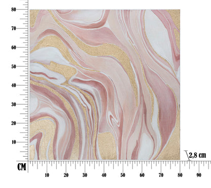 Pintura Sobre Tela Pinkly Cm 80x2,8x80