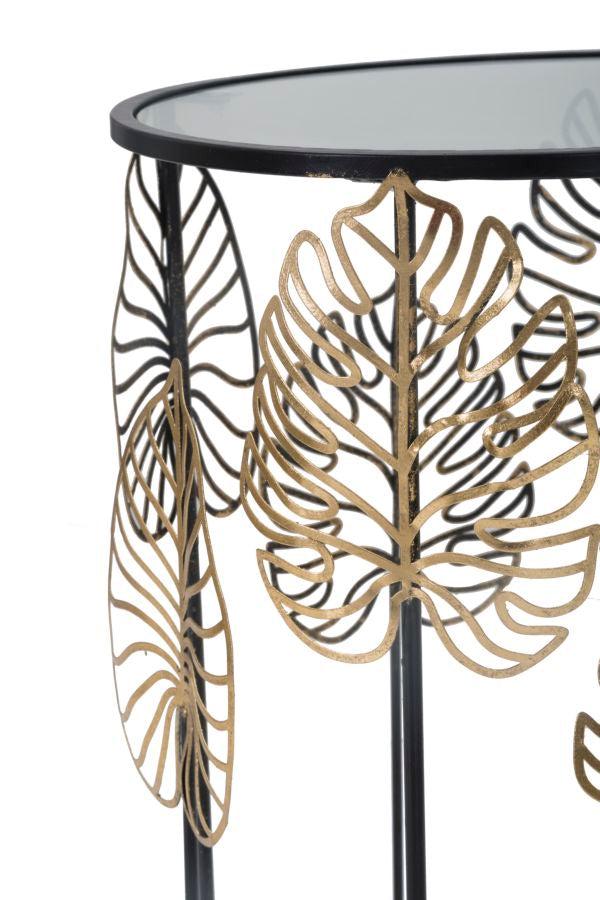 Mesa Auxiliares Foglie Glam Par Cm ø 38x55-33x50
