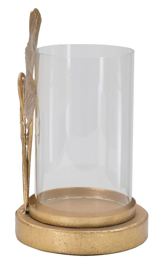 Porta velas Folha Cm 17x12x21