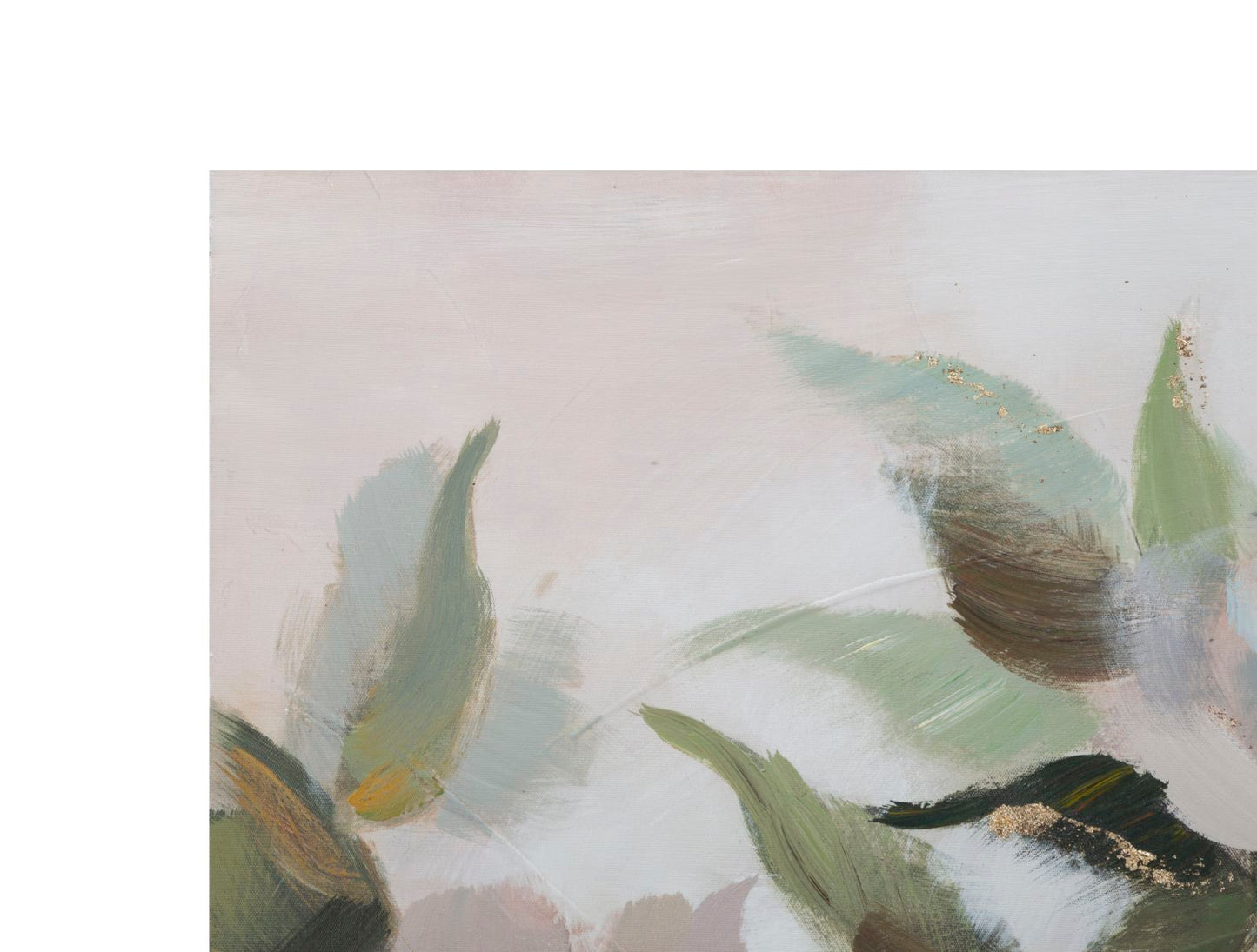 Pintura Sobre Tela Flor&folha Cm 100x3,7x80