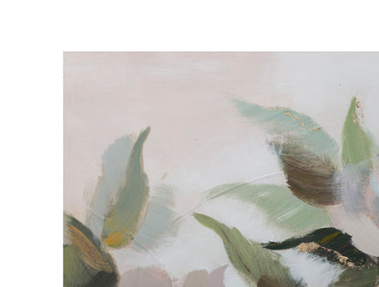 Pintura Sobre Tela Flor&folha Cm 100x3,7x80