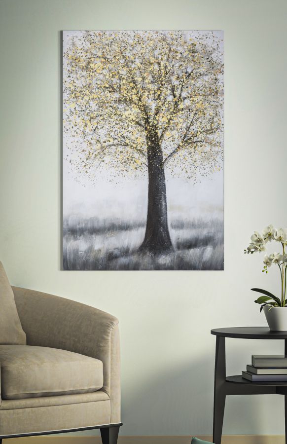 Pintura Sobre Tela Tree Simple -A- Cm 80x3,8x120