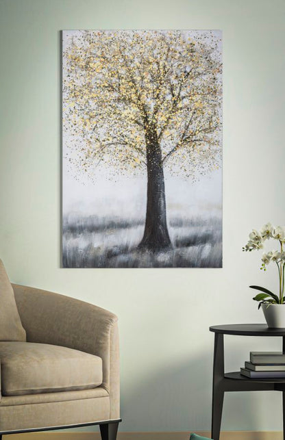 Pintura Sobre Tela Tree Simple -A- Cm 80x3,8x120