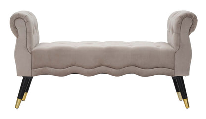 Banco Paris Grigia Dourado Cm 120x40x60