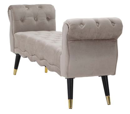 Banco Paris Grigia Dourado Cm 120x40x60