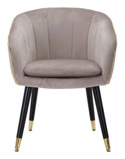 Poltrona Paris Grigia Dourado Cm 62x58x78